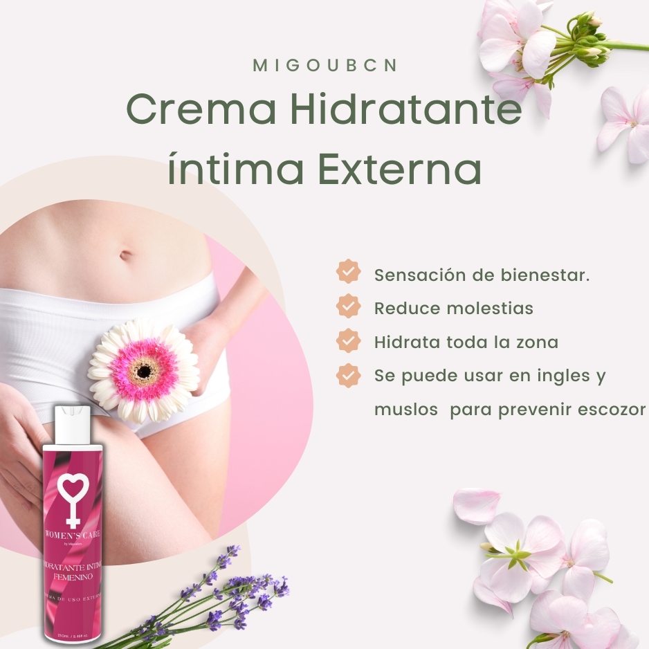 Crema hidratante íntima femenina uso externo 250 ml