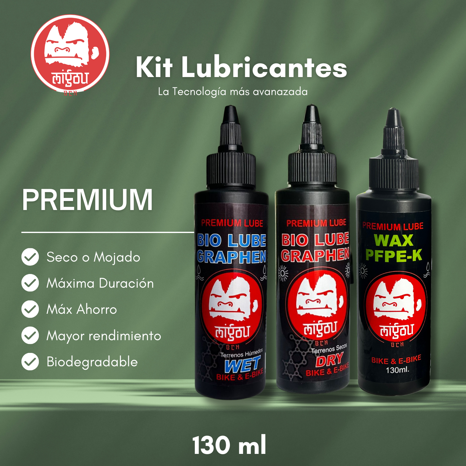 Kit lubricantes cadena bicicleta