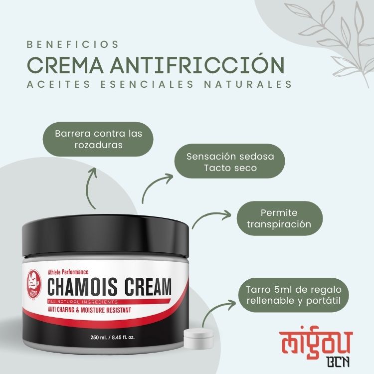 Crema antirozaduras 250 ml - Crema Badana Apta mujer y hombre