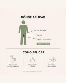 Crema Íntima para Hombre 250ml — Hidratante y Regeneradora